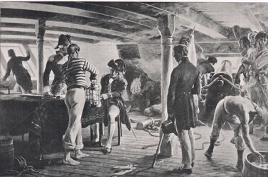 Nelson Sending His Historic Message at Copenhagen, Illustration from 